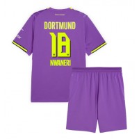 Borussia Dortmund Ethan Nwaneri #18 Kolmas Peliasu Lasten 2026-27 Lyhythihainen (+ Lyhyet housut)